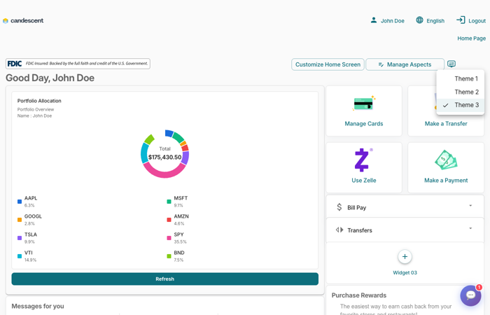 Branding theme picker