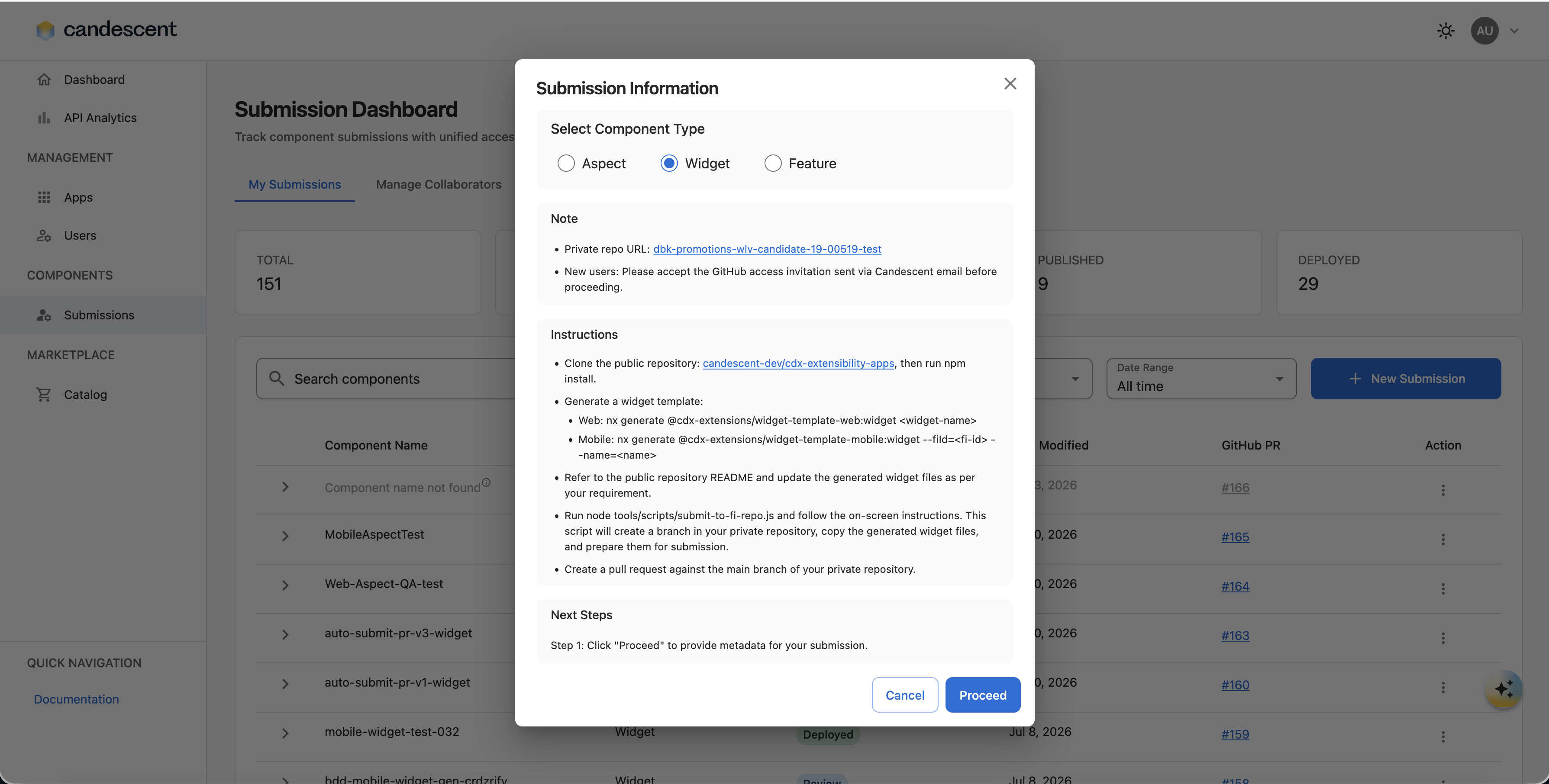 Component-Selection-Dialog
